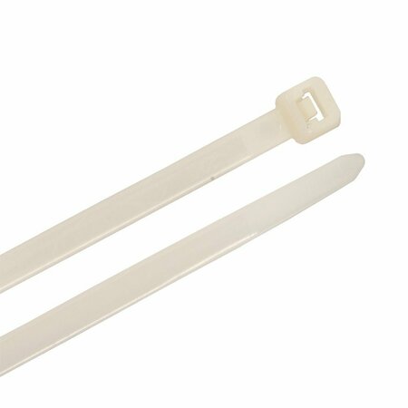 FORNEY Cable Ties, 14-1/2 in Natural Standard Duty 62039